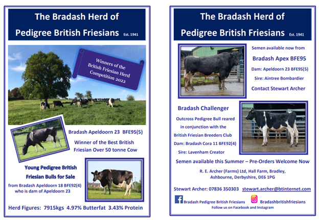 Herd Advertisements 2023 24 British Friesian Breeders Club
