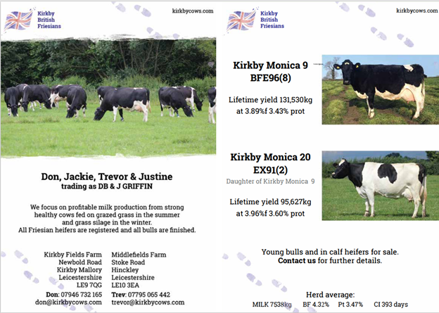 Herd Advertisements 2023 24 British Friesian Breeders Club
